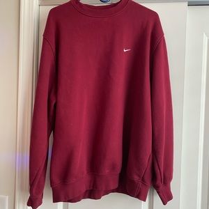 Vintage Nike Red Pullover Sweatshirt
